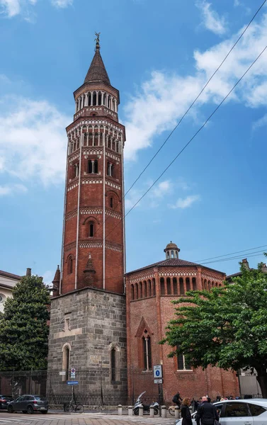 Milão Itália Maio 2018 San Gottardo Bell Tower Milão Itália — Fotografia de Stock