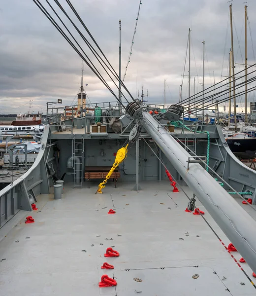 Tallinn Estland November 2018 Deck Eines Feuerwehrbootes Estnischen Maritimen Museum — Stockfoto