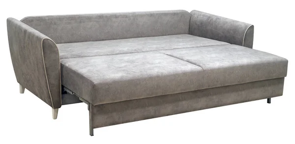 Sofá aislado sobre fondo blanco. Incluyendo el camino de recorte. El sofá está diseñado para dormir —  Fotos de Stock