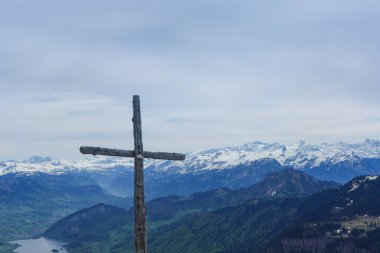 İsviçre Rigi dağ tepesinde görüntülemek