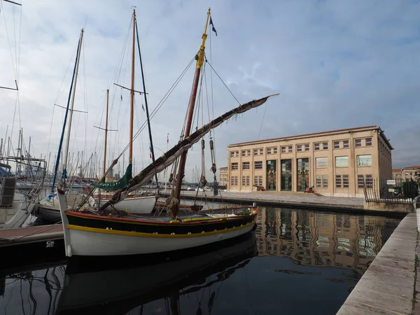 Fischerboot Hafen Von Toulon Bateau Peche Toulon — Stockfoto