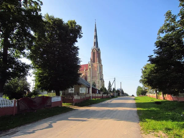 Kostel Nejsvětější Trojice Gerviaty Bělorusko — Stock fotografie