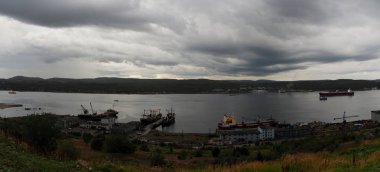 Rus Arktik' i. Murmansk - kuzey şehri.