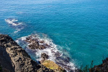 Uçurum ve okyanus Mendocino, California