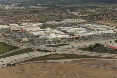 Aerial helicopter shot of Oxnard clipart