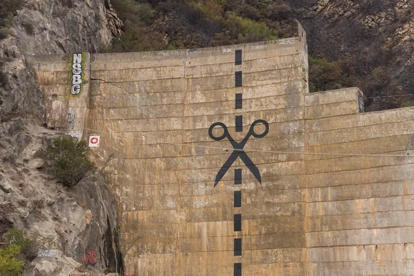 Verlaten Verouderde Matilija Dam Bijgebouwen Ojai Californië — Stockfoto