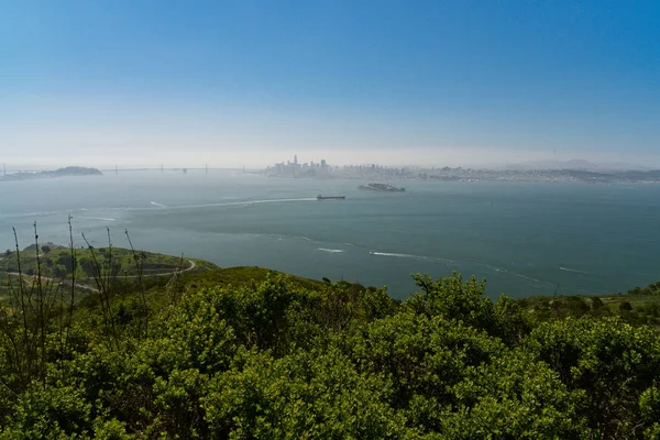 Széles Elsöprő Kilátás Golden Gate Híd Város San Francisco Környező — Stock Fotó