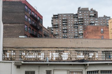 Şehir Rochester New York yıpranmış binalar