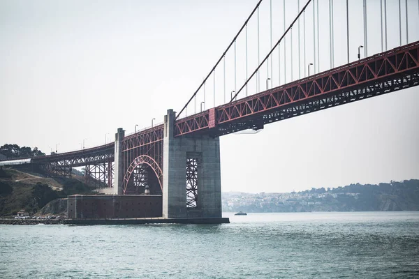 Puente Golden Gate San Francisco Día Nublado Verano Sin Nubes — Foto de Stock