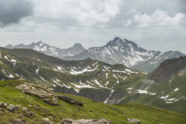 Tour Mont Blanc Unique Trek Approximately 200Km Mont Blanc Passing — стоковое фото