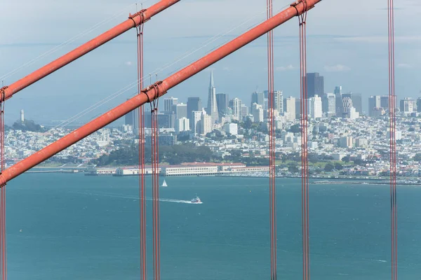 Puente Golden Gate San Francisco California Soleado Día Primavera — Foto de Stock