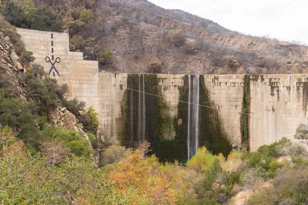 Verlaten Verouderde Matilija Dam Bijgebouwen Ojai Californië — Stockfoto