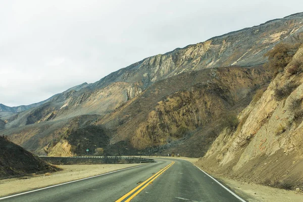 Paisagem Danificada Pelo Incêndio Thomas Longo Estrada Ojai Califórnia — Fotografia de Stock