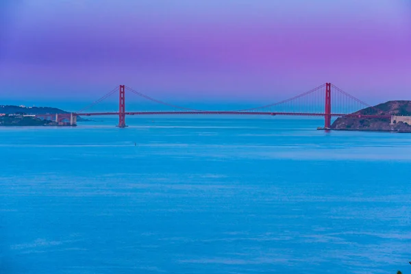 Sonnenaufgang Von San Francisco Aus Gesehen Von Der Engelinsel Der — Stockfoto