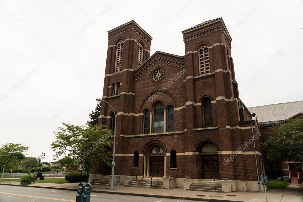 Historic church in downtown Rochester New York
