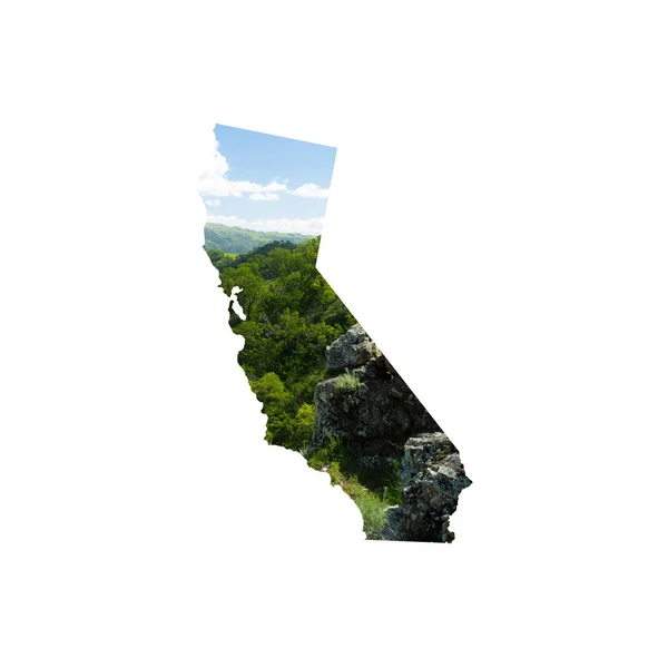 Silhouette Californie Avec Collines Verdoyantes Verdoyantes Sunol Près Pleasanton — Photo