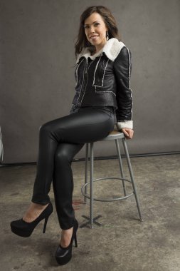 Studio, stüdyo çekimi poz güzel kadın