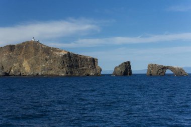 Güney Kaliforniya kıyılarında Kanal Adaları manzarası
