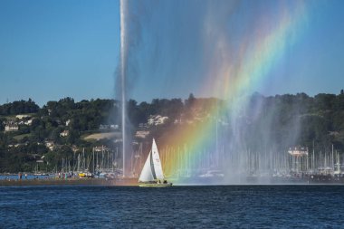 Geneva Gölü bir yaz gününde