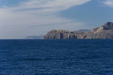 Güney Kaliforniya kıyılarında Kanal Adaları manzarası