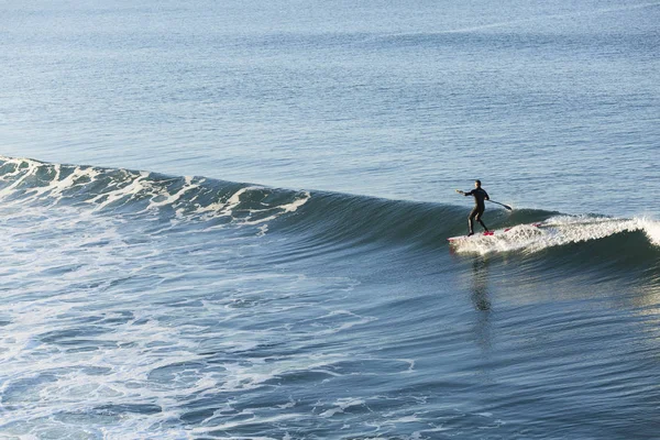 Раннее Утро Бордер Серфингист Писмо Бич Калифорния — стоковое фото