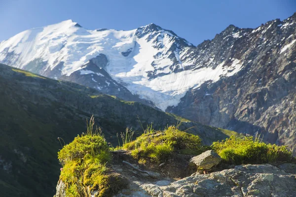 Tour Mont Blanc Unique Trek Approximately 200Km Mont Blanc Passing — Stock Photo, Image