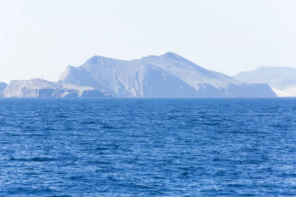 Islas Alejadas Los Canales Bruma Como Desde Costa Californiana — Foto de Stock