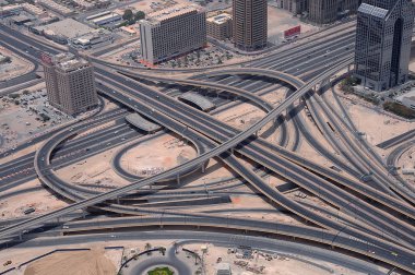 Dubai yukarıdan görünüm