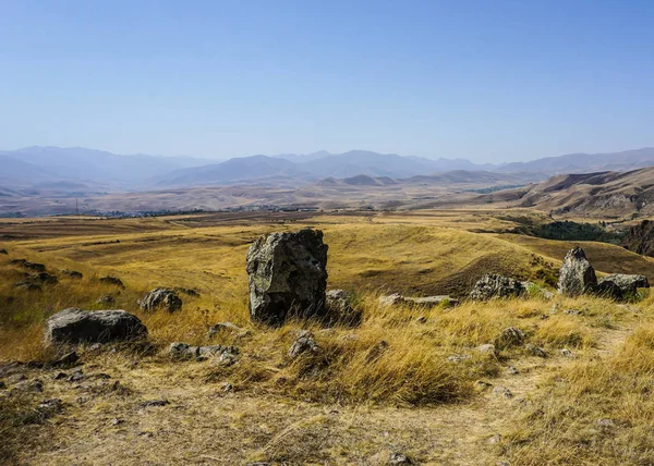 Sisian Zorats Karer Stonehenge Rocas Piedras Comunes Con Vista — Foto de Stock