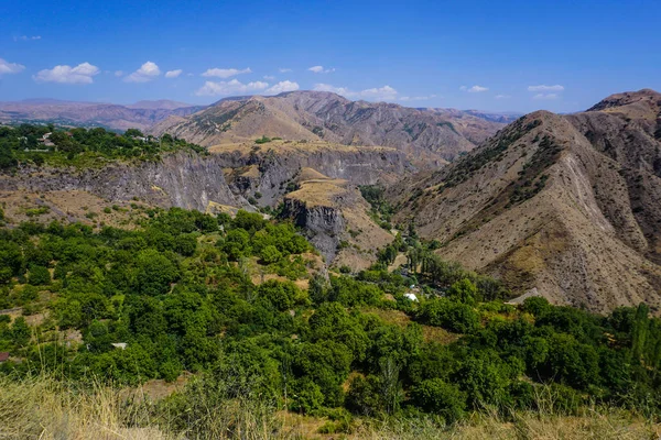 Garni Ναό Που Είναι Μαγευτικό Τοπίο Θέα Φαράγγι Και Βουνό — Φωτογραφία Αρχείου