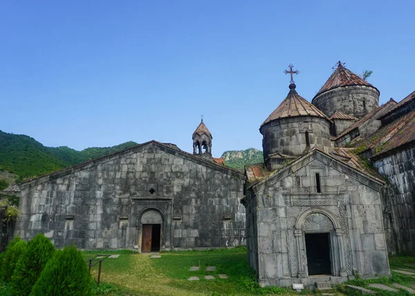 Vue Sur Les Églises Monastère Haghpatavank Été Avec Ciel Bleu — Photo