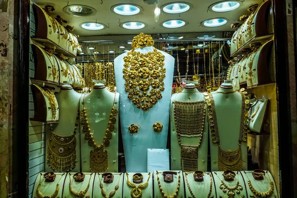 Dubai Gold Souk Jewelry Decoration Ornament at Shop Showcases