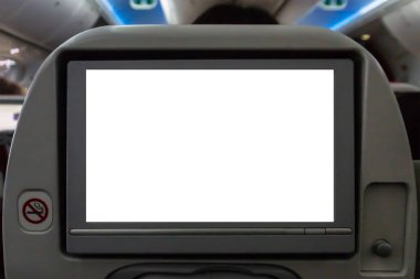 Uçuş koltuk boş kare reklam görüntü illüstrasyon