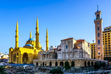 Beyrut Saint Georges Maronit Katedrali ve Mohammad Al Amin Cami