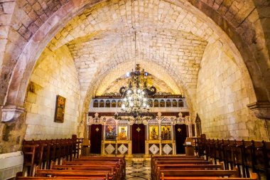 Balamand Yunan Ortodoks Hıristiyan ataerkil Manastır Kilisesi iç Our Lady