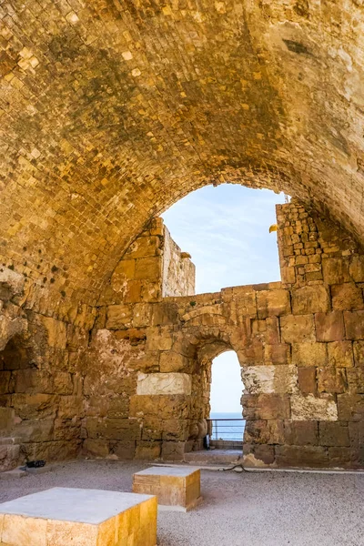 Byblos Crusaders Citadel Arched Bow Window Sky View