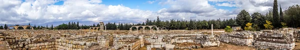 Anjar Citadel Panoramisch Uitzicht Historisch Monument Ruïnes — Stockfoto