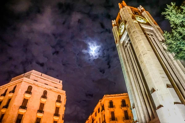 Beirut Place De L\'Etoile Nijmeh Square Street Clock Tower at Night