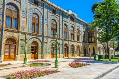 Tahran Gülistan Sarayı Talar-e Salam resepsiyon salonu yan View Point
