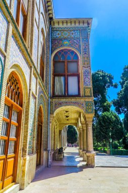 Tahran Gülistan Sarayı Talar-e Salam resepsiyon salonu yan View Point