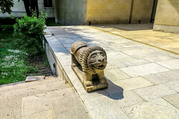 Tehran Niavaran Mansion Palace Complex Outdoor Persian Lion Sculpture