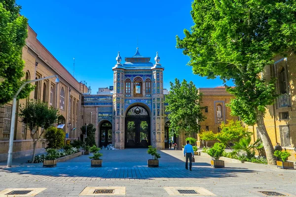 Teherán Sardar Bagh Puerta Del Jardín Nacional Luz Del Día — Foto de Stock