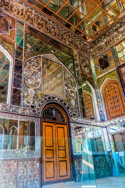 Teerão Golestan Palace Takht Marmar Trono Mármore Com Parede Portão — Fotografia de Stock