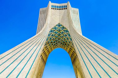 Tahran Borj-e Azadi Shahyad kule Meydanı açık View Point