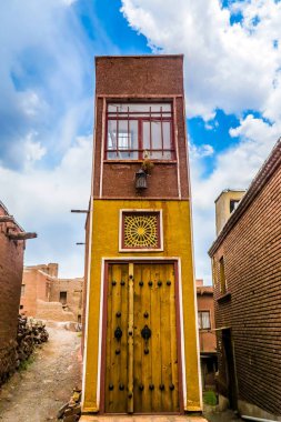 Abyaneh Heritage Village Unique Architecture Narrow House clipart