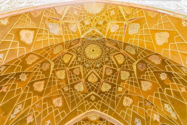 Kaşan Boroujerd tarihi evi Courtyard Portal tavan