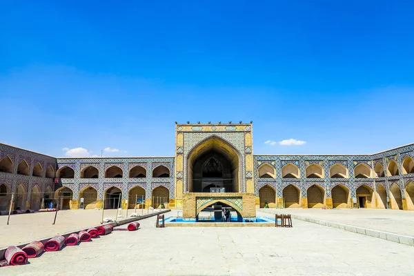 Isfahan Masjed Jameh Mezquita Madrasa Iwan Portal Gate Square — Foto de Stock