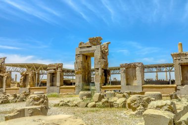 Persepolis ören kalıntıları portalları kapılar kapıları