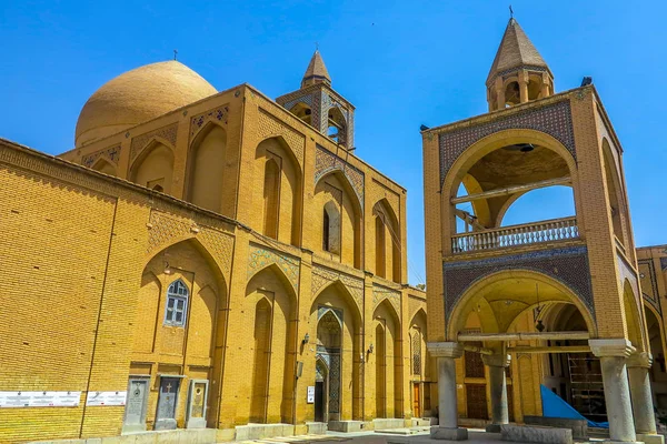 Isfahan Armeniska Apostoliska Heliga Frälsaren Vank Katedralen Och Klocktornet — Stockfoto