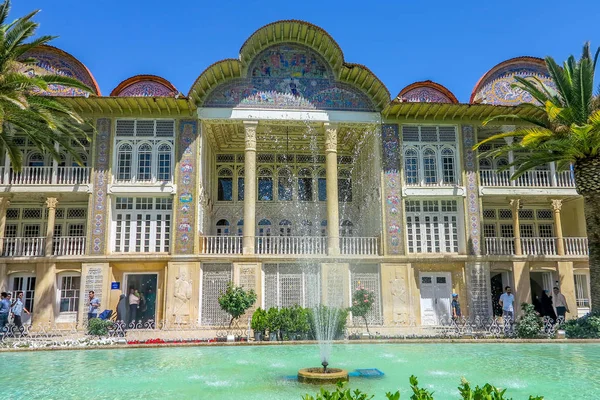 Shiraz Bagh Eram Garden Qavam House Punto Vista Frontal Con — Foto de Stock